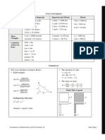 Math 10 Formula Sheet
