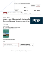 Goosegrass (Eleusine Indica) Control With Foramsulfuron in Bermudagrass (Cynodon SPP.) Turf On JSTOR