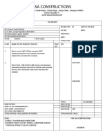 BSA Construction tax invoice