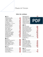 Chants de Victoire. Index Des Cantiques PDF