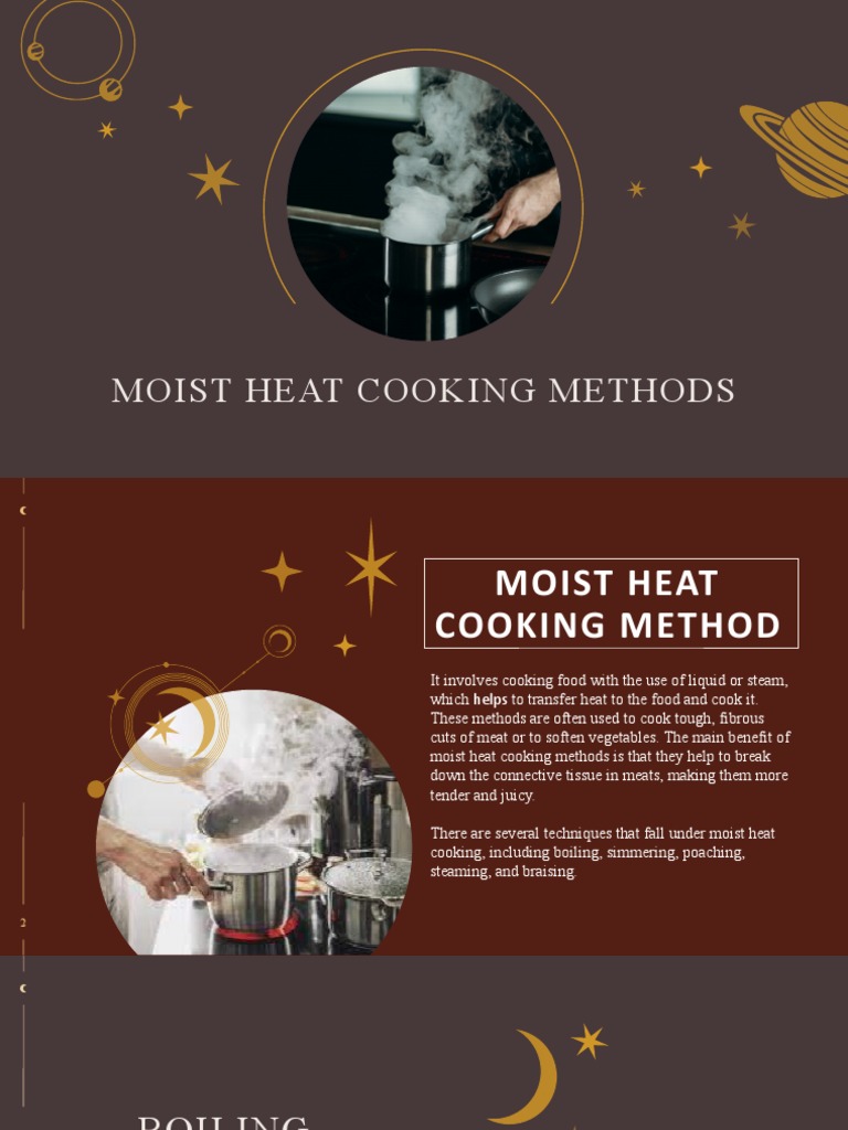 Moist Heat Cooking Methods PDF Cooking Boiling