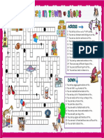 Crossword - Places in Town & Shops