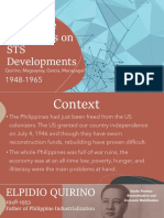 Philippine Presidents On STS Developments