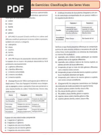 Lista de Exercícios