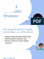 English 8 Q3 LAS W6 Parallel Structures