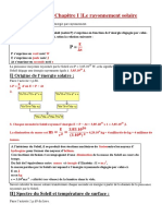 Correction - Chapitre I) Le Rayonnement Solaire