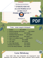 " Independensi Dalam Perikatan Audit Dan Perikatan Reviu '': Kelompok IV