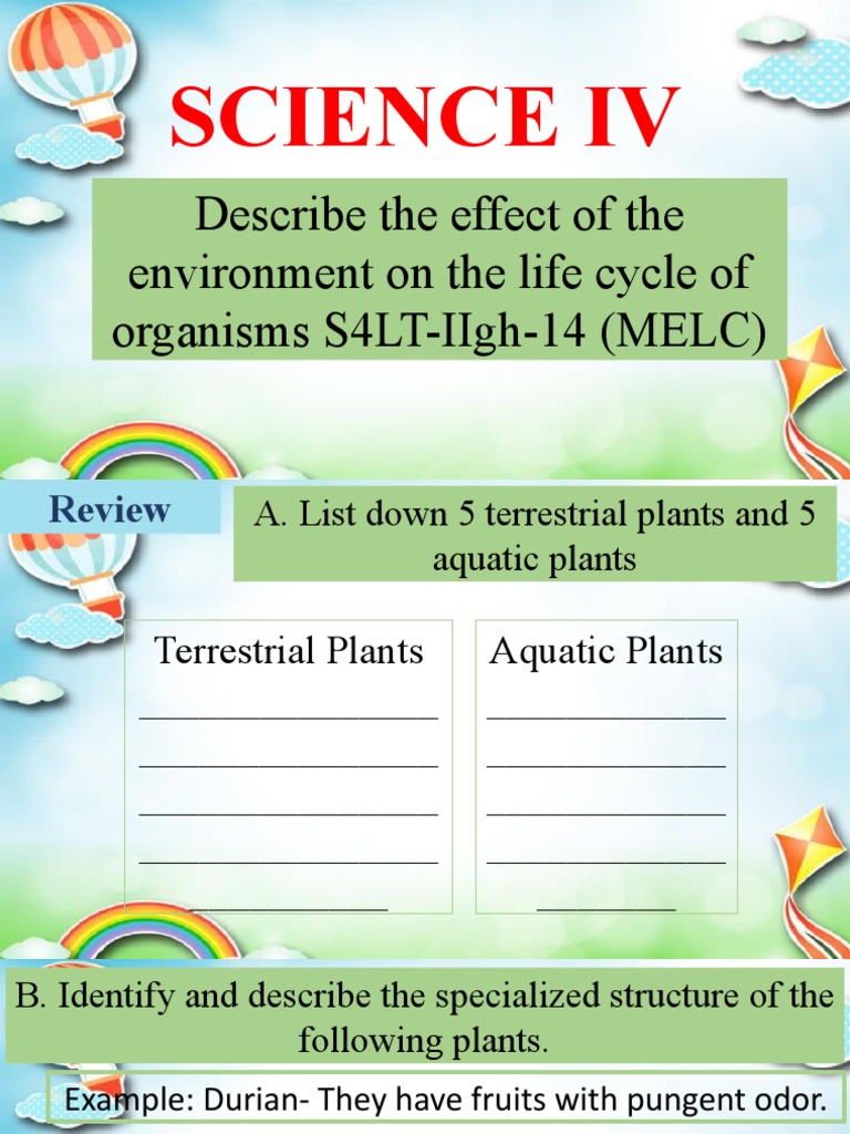 Dwnlod SCIENCE-4-COT-1 | PDF | Water | Habitat