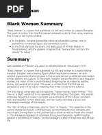 Black Woman Summary PDF