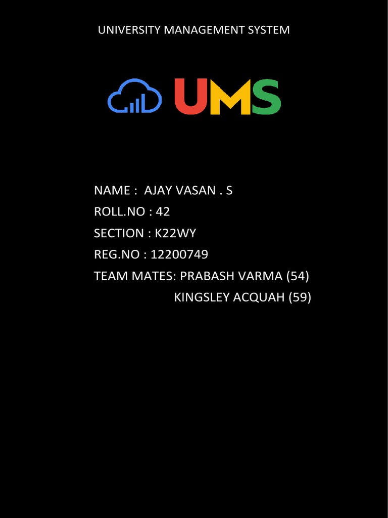 University Management System | PDF