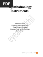 Ophthalmology Instruments | PDF | Ophthalmology | Human Eye