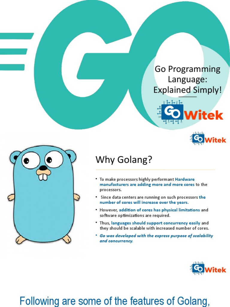 Go-Programming-Language 9285594 Powerpoint | PDF