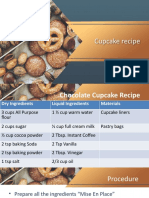 Cupcake Recipe