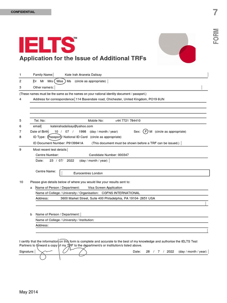 Apply For Additional Trfs _ Test Report Form: How to request additional ...