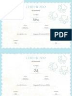 Certificados de Perro