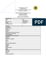 Mental Satus Exam Form