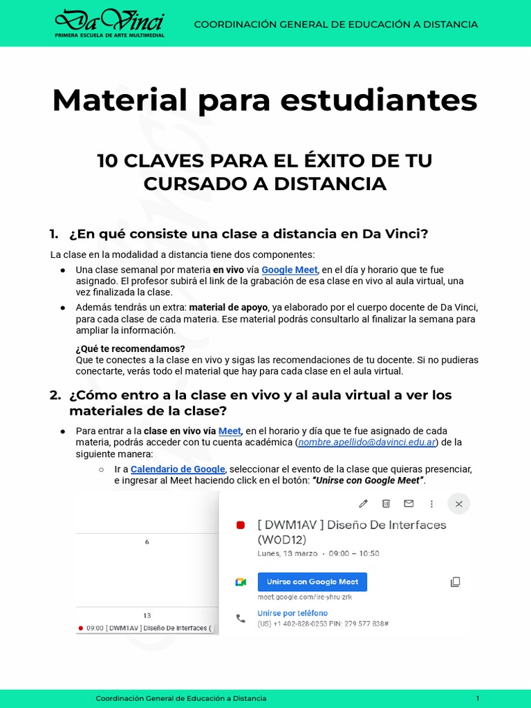 10 Claves para Tener Exito en Tus Estudios A Distancia | PDF ...