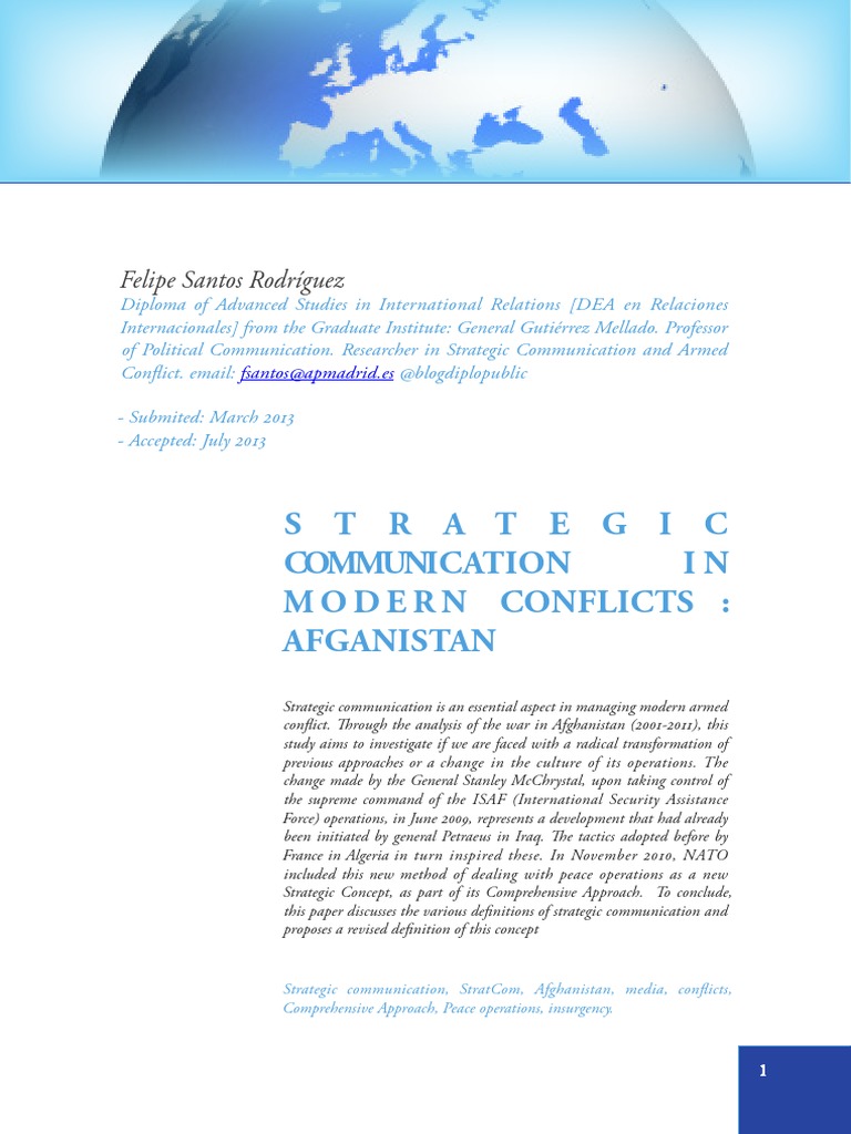 Strategic Communications | PDF | Peacekeeping | Al Jazeera
