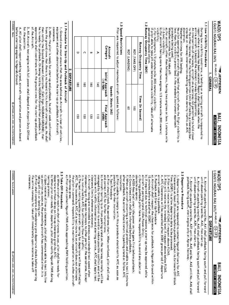 WADD Airport RNAV STAR Procedures | PDF | Navigation