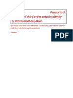 Practical-3 Plotting of Third Order Solution Family of Differential Equation