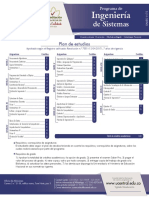 Plan Estudios Programa Ingenieria Sistemas Nuevo 2021 09 29