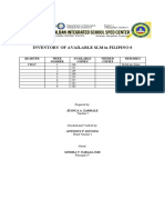 INVENTORY OF AVAILABLE SLM in FILIPINO 8 - JESSICA ZAMBALE
