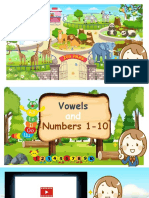 Vowels and Numbers 1-10 