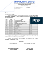 Surat Observasi Mahasiswa Rafli