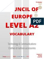 Exam5 6. KETB Vocabulary TECHNOLOGY COMMUNICATIONS CLOTHES FASHION ACCESSORIES