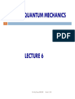 Unit - 4 Quantum Mechanics Lecture 6 PDF