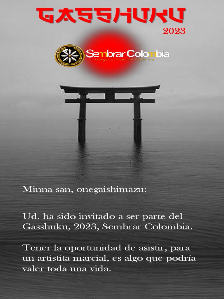 Gasshuku 2023: Camino del Guerrero en Colombia | PDF | Bushido | Samurai