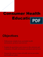 Wise Selection and Evaluation of Health Information, Products and Services