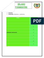 Formato Del Silabus IV Bimestre