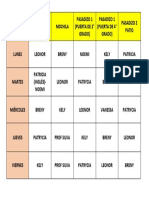 Horario de Funciones Docentes