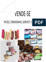 Doces gelados à venda