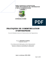 PRATIQUES DE COMMUNICATION D'ENTREPRISE - ACTUALISATION DU 09 AVRIL 2022 (Enregistré Automatiquement)