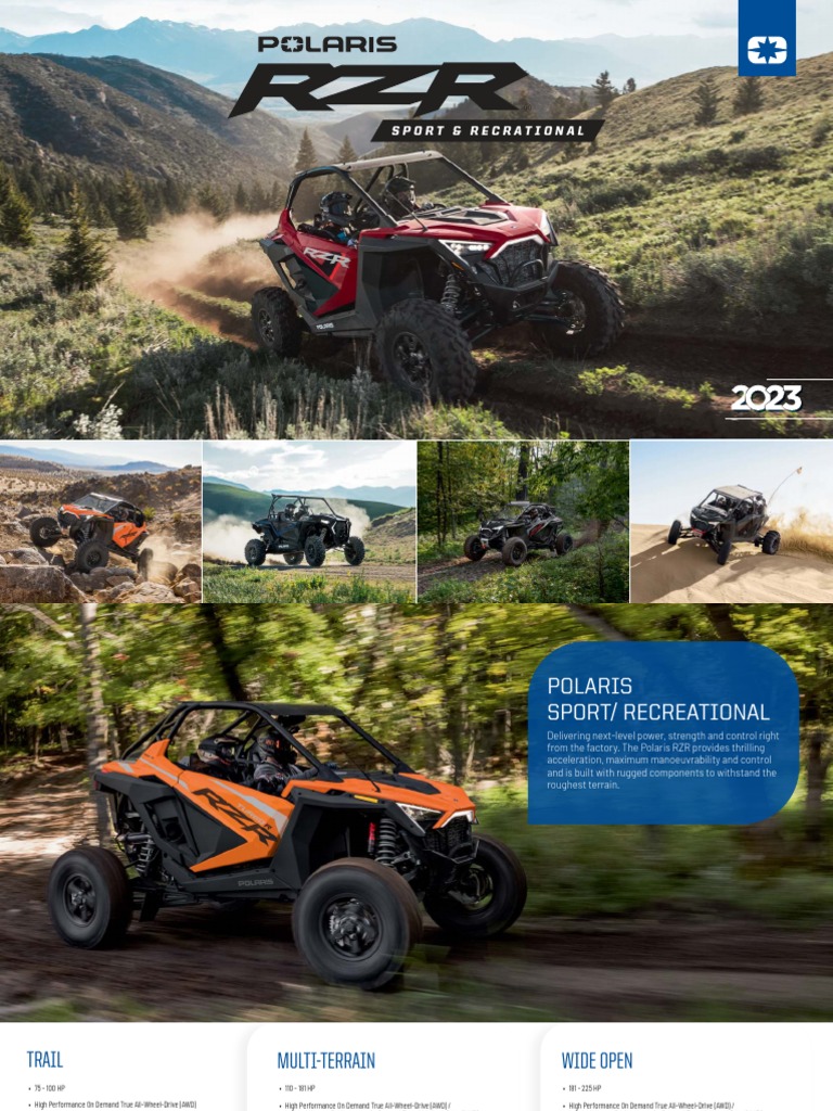 Polaris RZR 2023 AU | PDF | Four Wheel Drive | Tire
