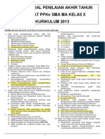 Soal PKN X PDF