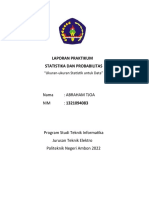 Laporan Praktikum Statistika Dan Probabilitas: Nama: Abraham Tjoa NIM: 1321094083