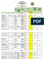 Template - Reading Posttest Assessment Daily Report