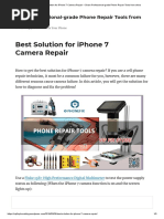 Best Solution For Iphone 7 Camera Repair - Share Professional-Grade Phone Repair Tools From China PDF