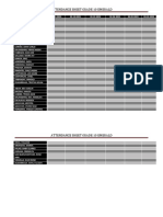 Attendance Sheet 10 Emerald