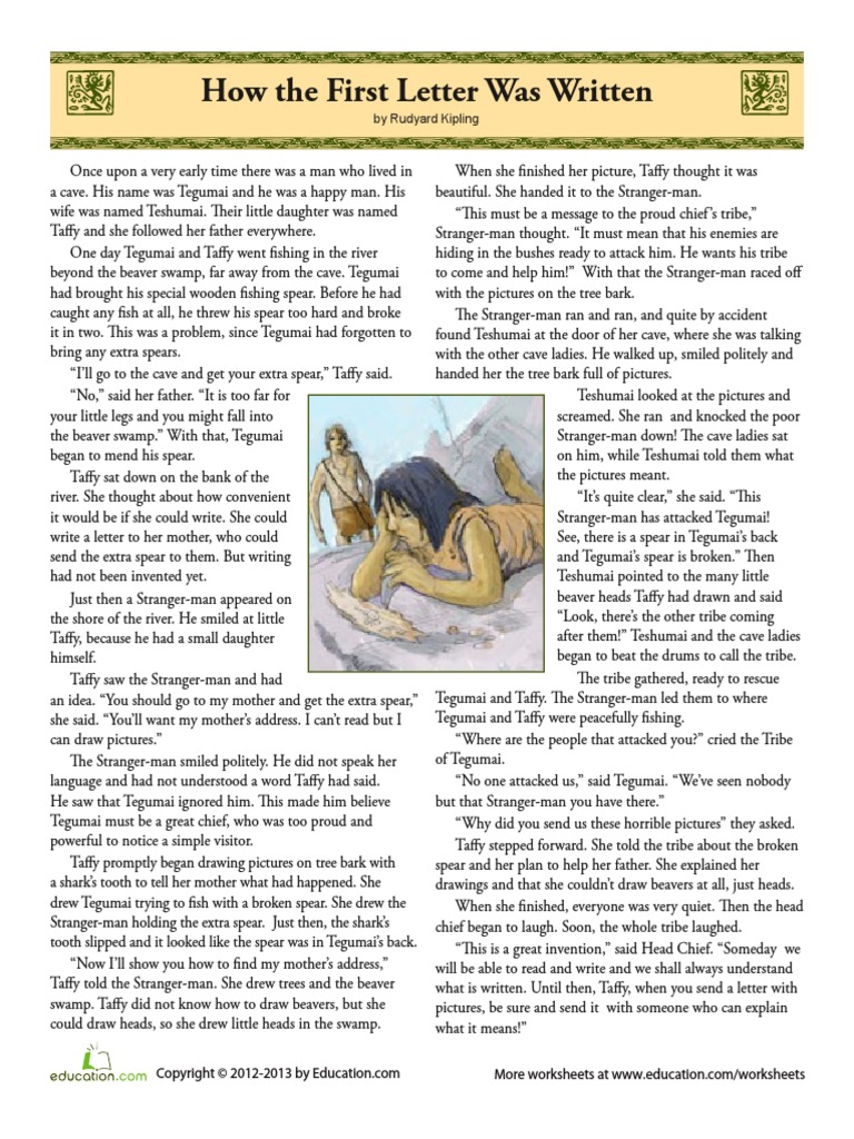 How the First Letter Was Written | PDF