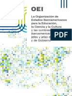 La OEI y Las Cumbres Iberoamericans de Jefes de Estado y de Gobierno PDF