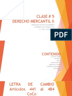 CLASE # 5 DERECHO MERCANTIL II