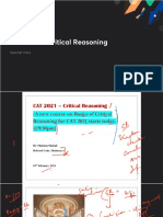 CAT 2021 Critical Reasoning With Anno