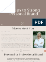 7 Steps To Strong Personal Brand - Guide by Career Alchemist PDF