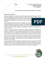 Proyecto de Investigacion Conocimientos Educacion Ambiental