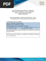 Guía de Actividades y Rúbrica de Evaluación - Unidad 1 - Paso 1 - Conceptualización Sobre Arquitectura Empresarial
