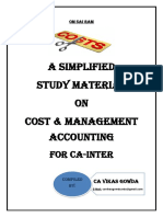 Costing Notes - CA Inter Lyst5490 PDF